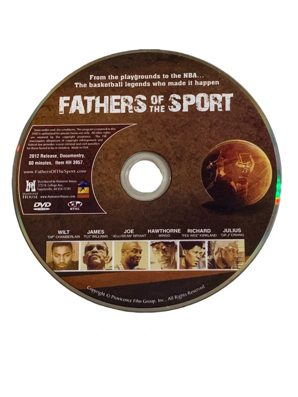 Fathers of the Sport DVD 2012 Basketball Documentary Disc Only 80 Min NR